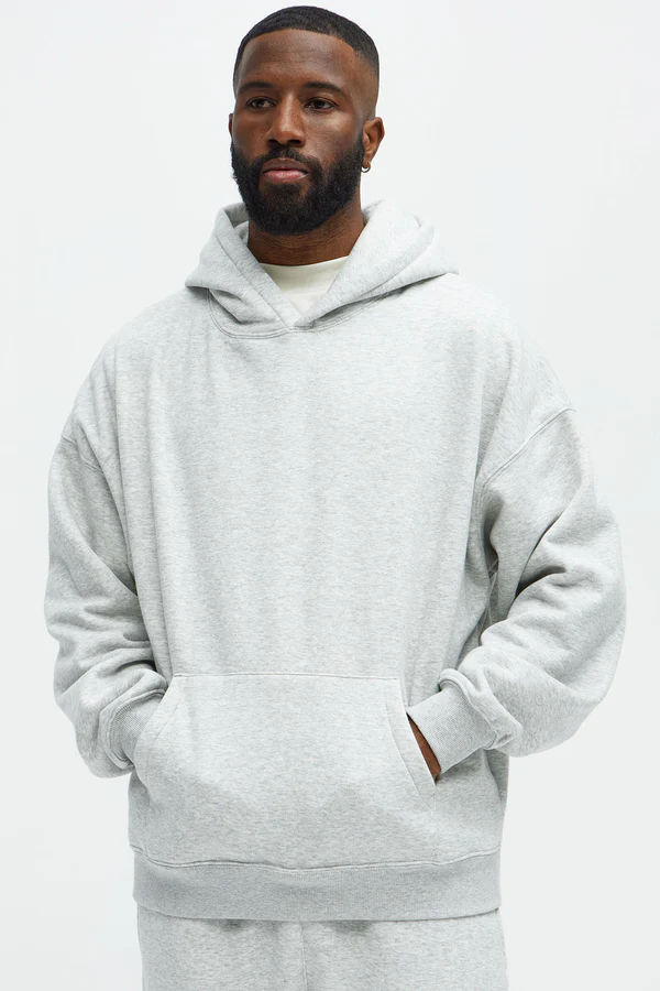 Heather Grey Heavyweight Hoodie
